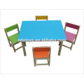 China Solid Wood Preschool Table Chair, Factory Sale Cheap Kindergarten Table Chair